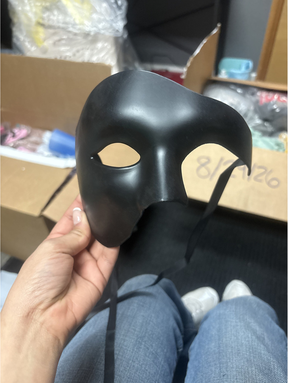 Black Half Face Masquerade Mask Phantom Opera Costume Mask Party Accessory